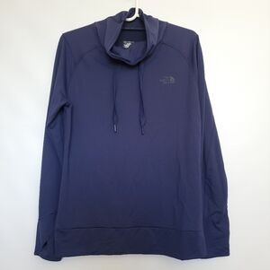 THE NORTH FACE FLASHDRY FUNNEL NECK LONG SLEEVE BLUE WOMENS ( M )